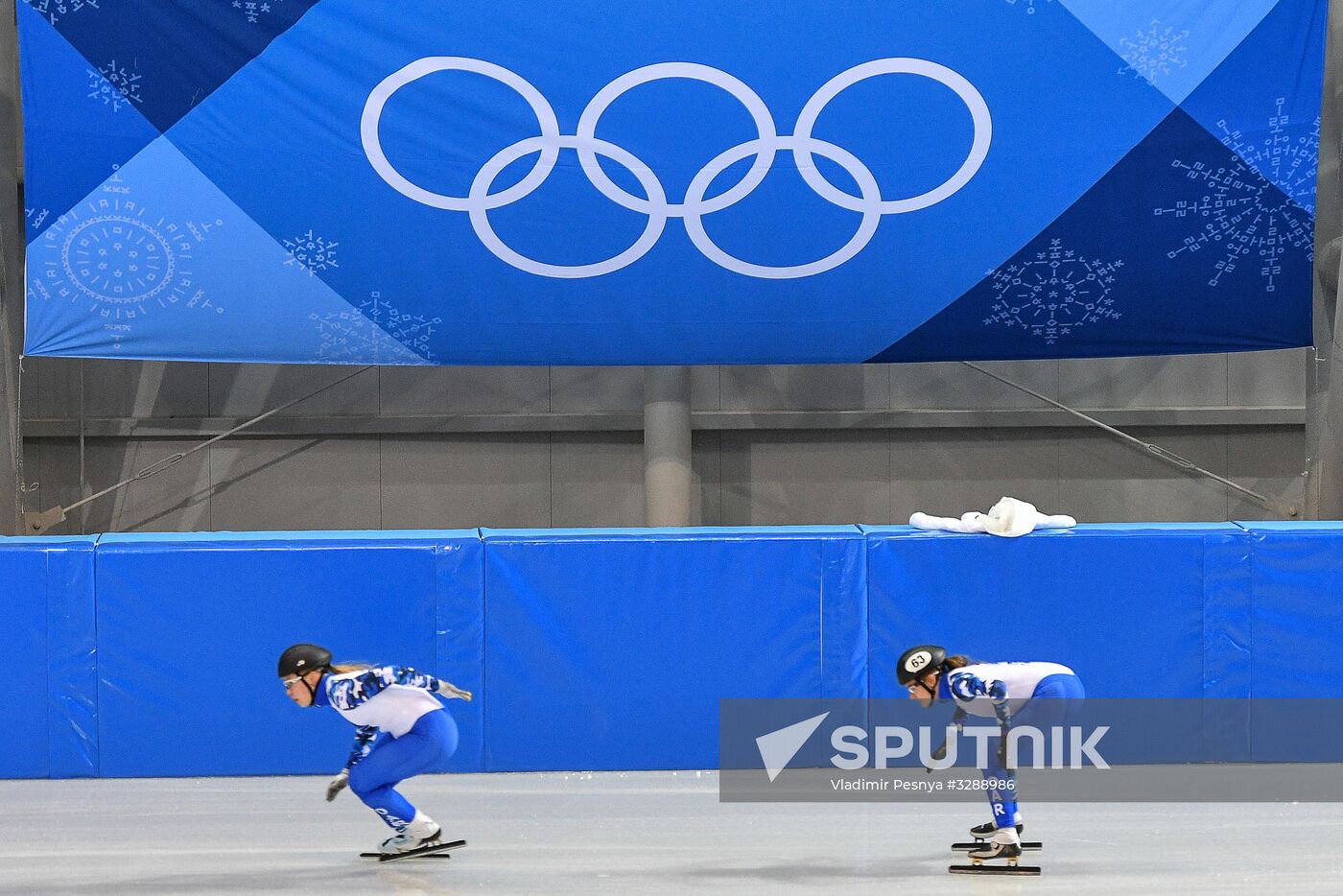 2018 Olympic Games. Short track. Training sessions