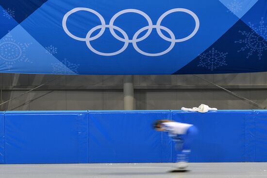 2018 Olympic Games. Short track. Training sessions