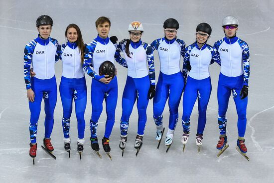 2018 Olympic Games. Short track. Training sessions