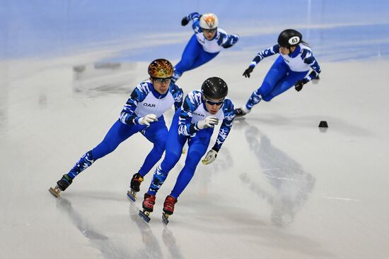 2018 Olympic Games. Short track. Training sessions