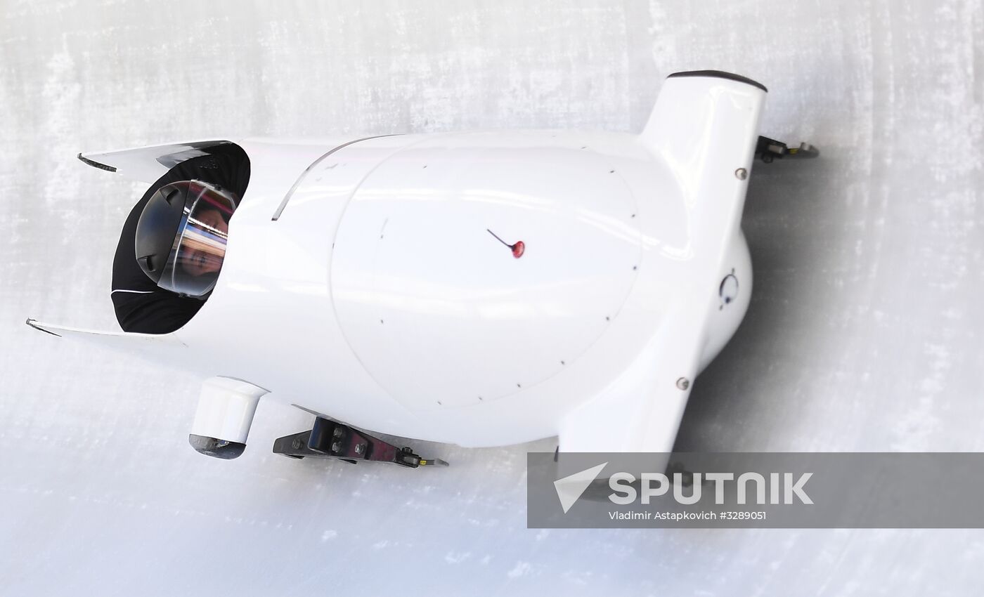 2018 Olympic Games. Bobsleigh. Training sessions