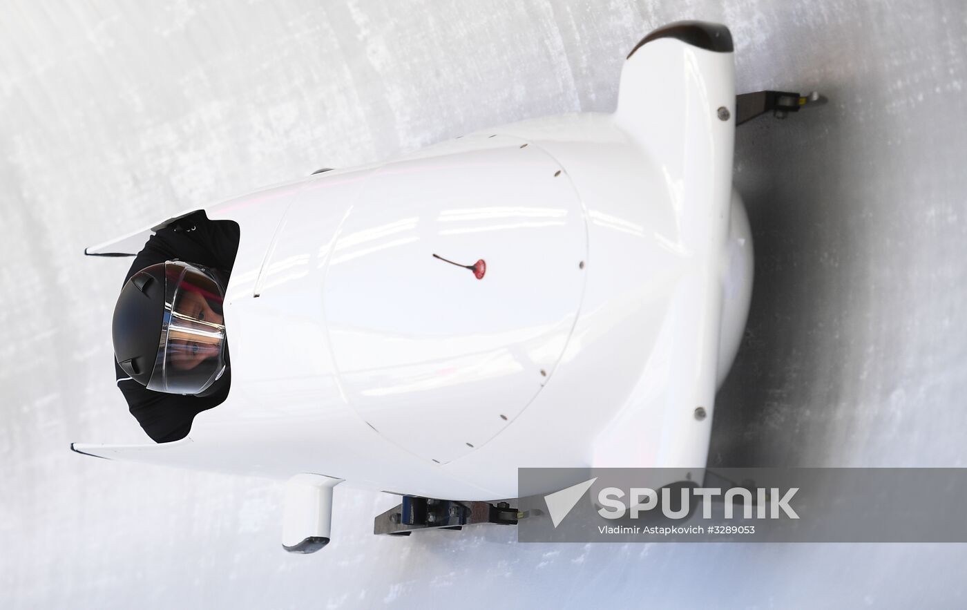 2018 Olympic Games. Bobsleigh. Training sessions