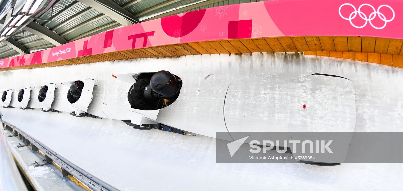 2018 Olympic Games. Bobsleigh. Training sessions