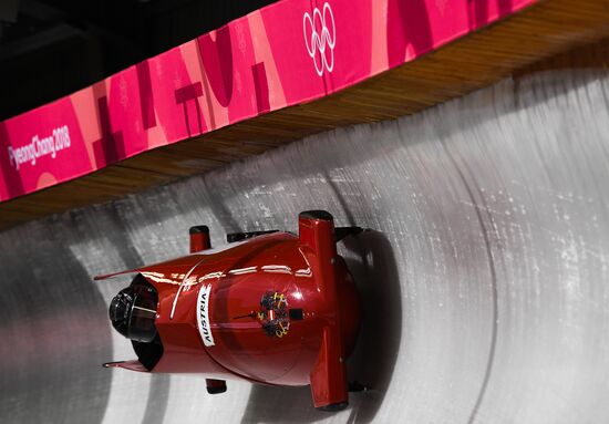 2018 Olympic Games. Bobsleigh. Training sessions