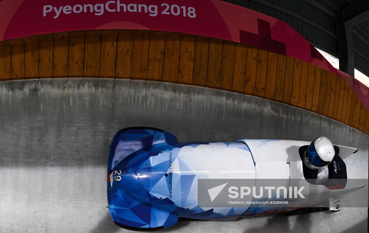 2018 Olympic Games. Bobsleigh. Training sessions