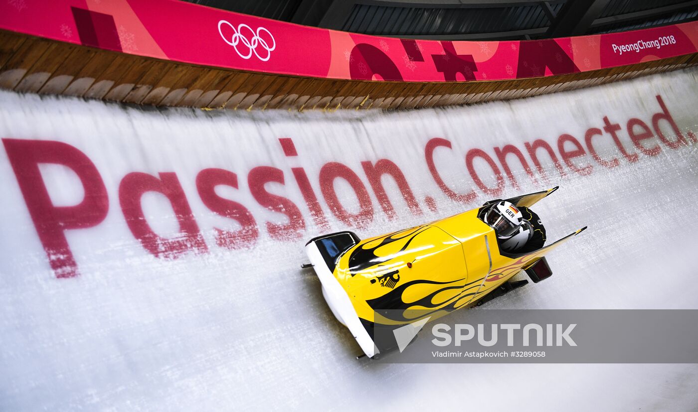 2018 Olympic Games. Bobsleigh. Training sessions