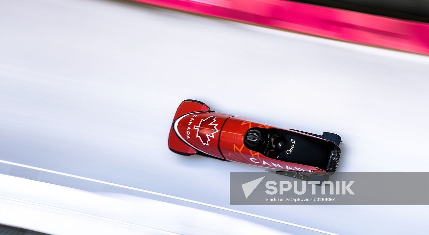 2018 Olympic Games. Bobsleigh. Training sessions
