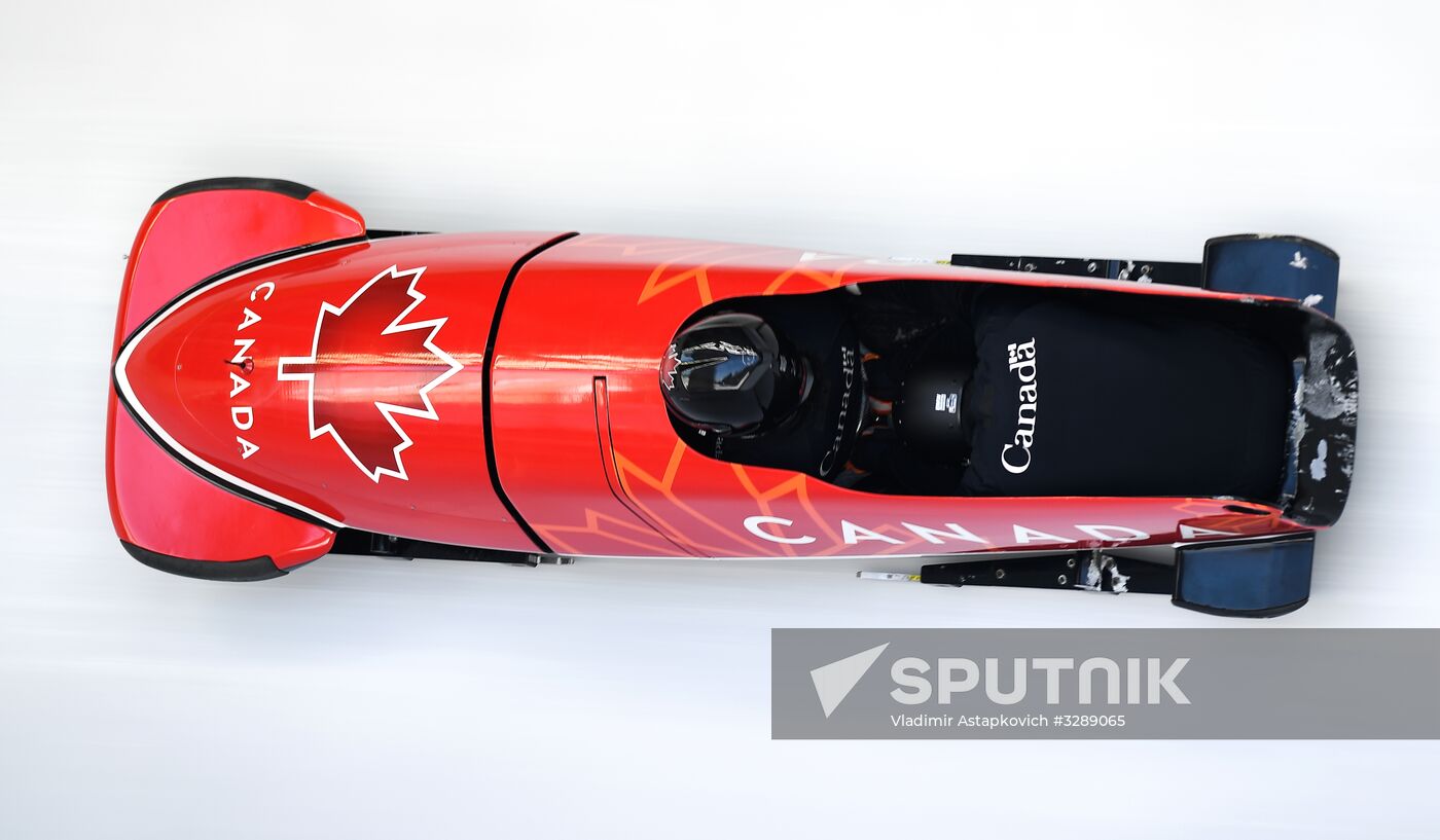 2018 Olympic Games. Bobsleigh. Training sessions