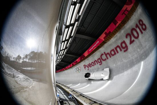 2018 Olympic Games. Bobsleigh. Training sessions