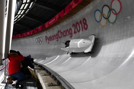 2018 Olympic Games. Bobsleigh. Training sessions