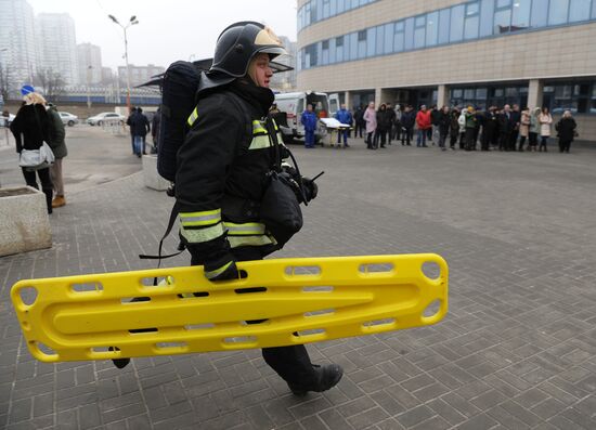 Tactical exercises at Rostov-on-Don train station