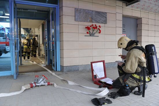 Tactical exercises at Rostov-on-Don train station