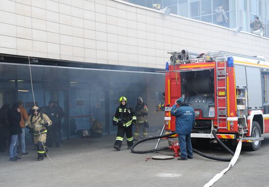 Tactical exercises at Rostov-on-Don train station