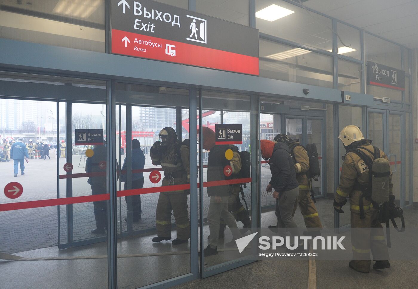Tactical exercises at Rostov-on-Don train station