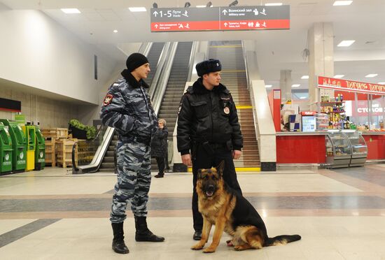 Tactical exercises at Rostov-on-Don train station