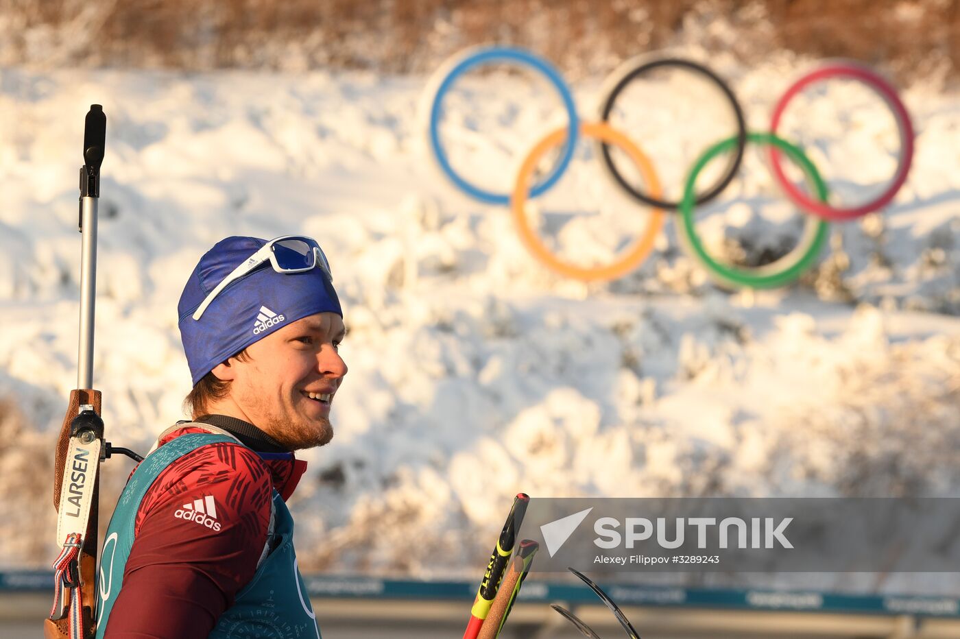 2018 Olympic Games. Biathlon. Men. Training session