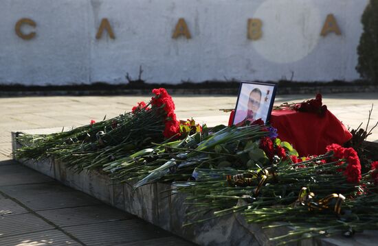 Commemorative event for pilot Roman Filipov who died in Syria