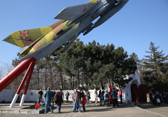 Commemorative event for pilot Roman Filipov who died in Syria