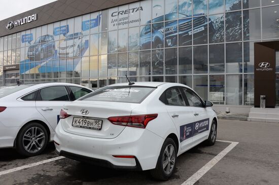 Hyundai car dealership in Grozny