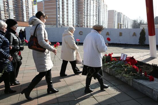 Commemorative event for pilot Roman Filipov who died in Syria