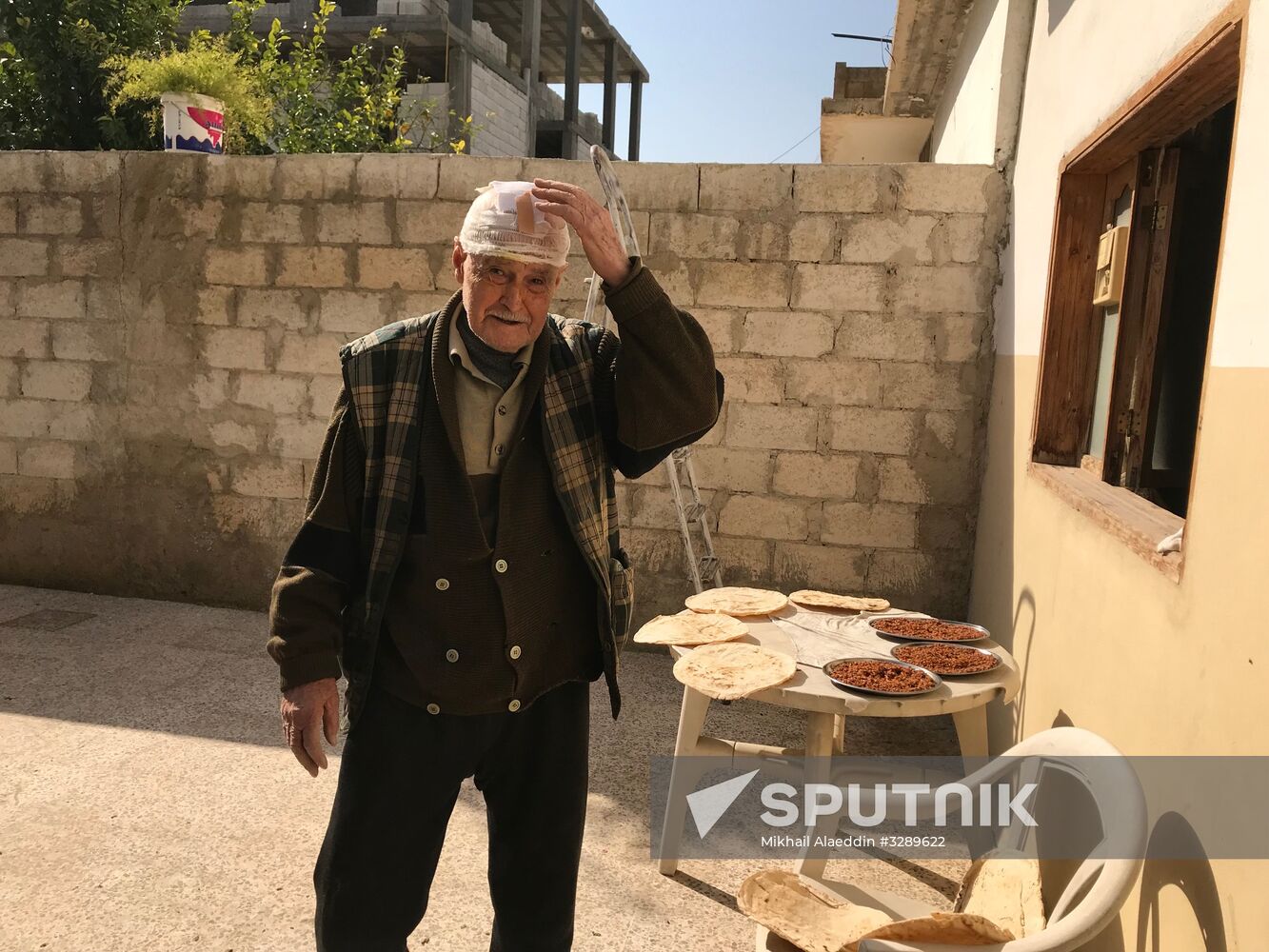 Aftermath of shelling of Afrin in Syria