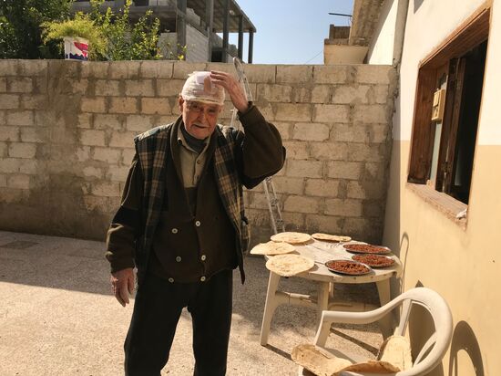 Aftermath of shelling of Afrin in Syria