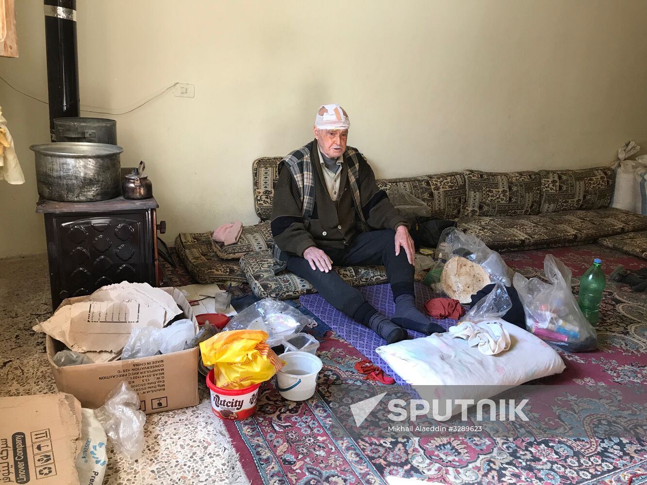 Aftermath of shelling of Afrin in Syria