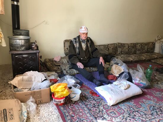 Aftermath of shelling of Afrin in Syria