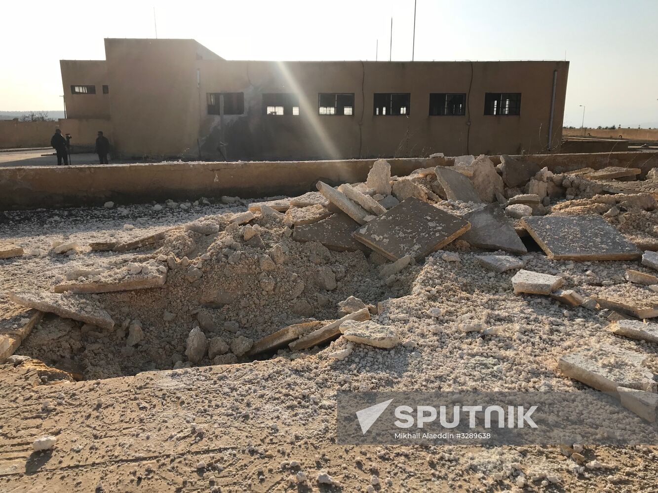 Aftermath of shelling of Afrin in Syria