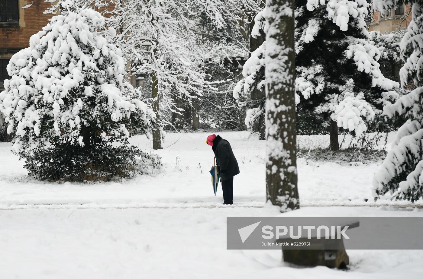 Snowfall in Paris
