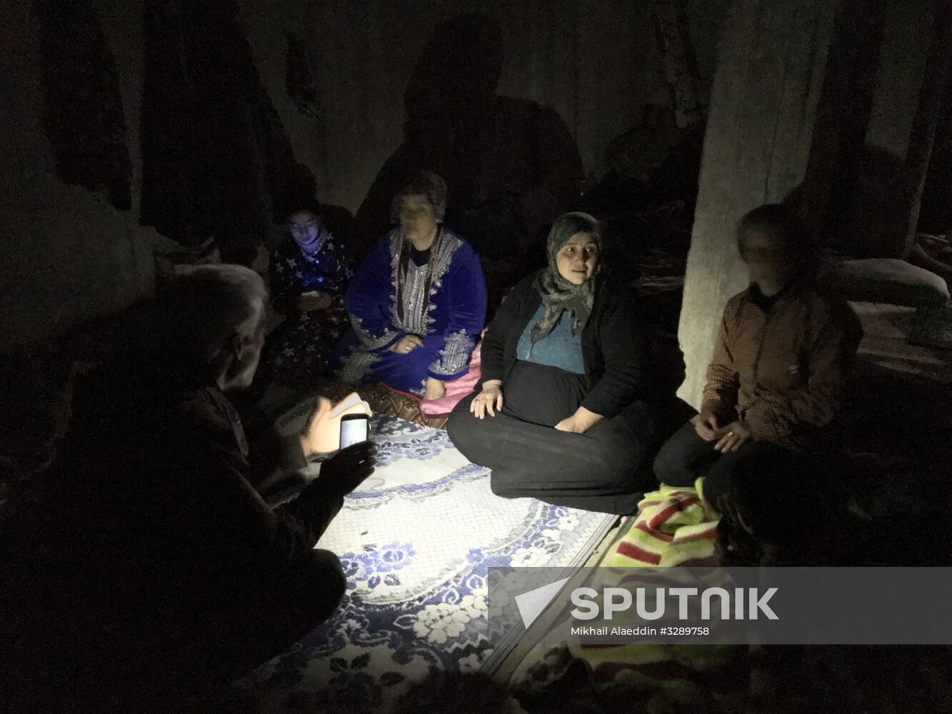 Aftermath of shelling of Afrin in Syria
