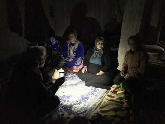 Aftermath of shelling of Afrin in Syria