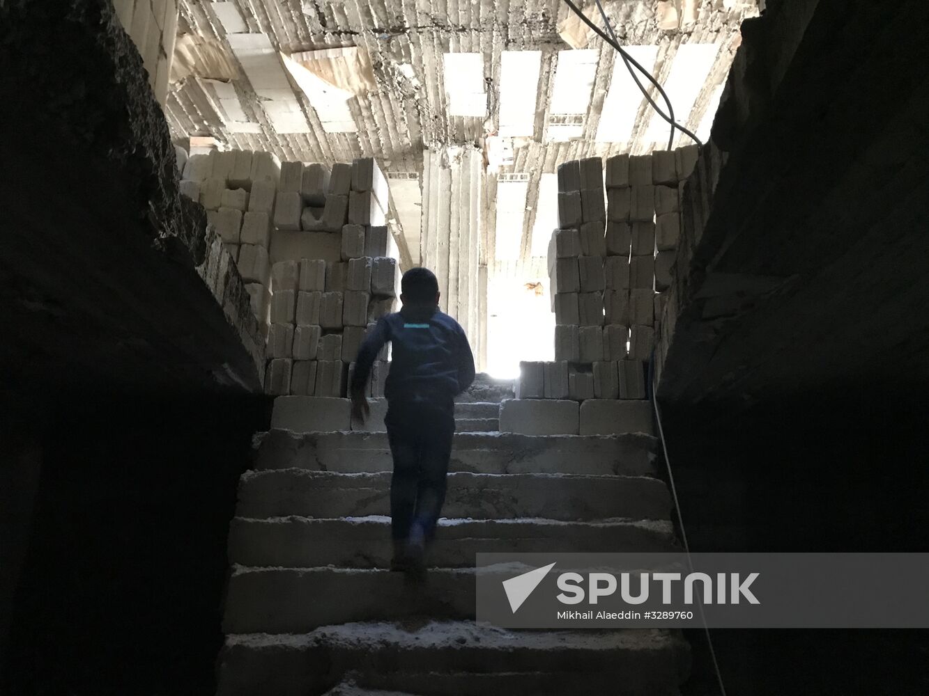 Aftermath of shelling of Afrin in Syria