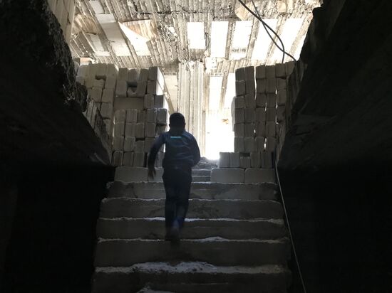 Aftermath of shelling of Afrin in Syria