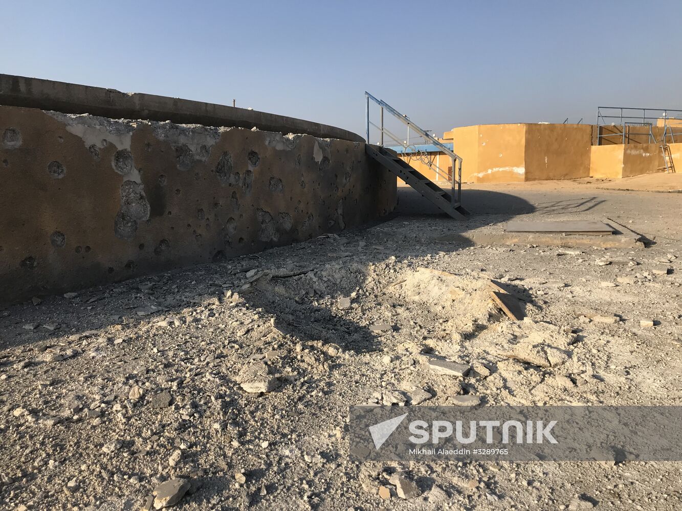 Aftermath of shelling of Afrin in Syria