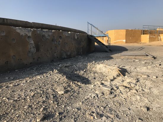 Aftermath of shelling of Afrin in Syria