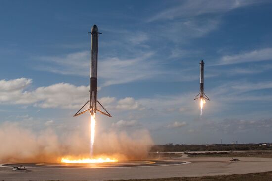 SpaceX's Falcon Heavy rocket successfully launches from Cape Canaveral
