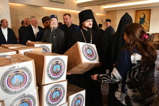 Inter-faith delegation of Russian religious leaders delivers humanitarian aid to Syrian refugees in Lebanon