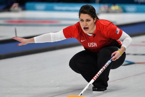 2018 Winter Olympics. Curling. Mixed doubles. US vs. Russia