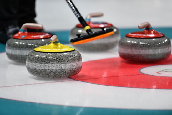 2018 Winter Olympics. Curling. Mixed doubles. US vs. Russia