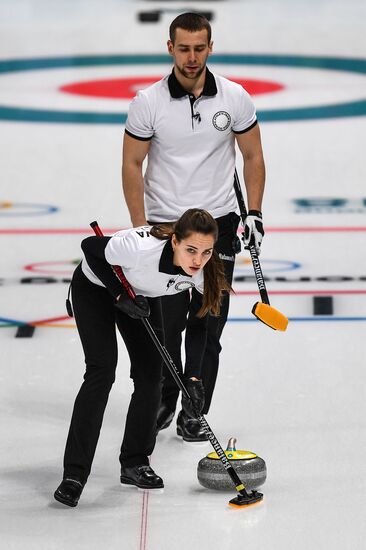 2018 Winter Olympics. Curling. Mixed doubles. US vs. Russia