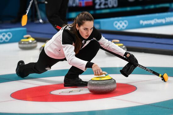 2018 Winter Olympics. Curling. Mixed doubles. US vs. Russia