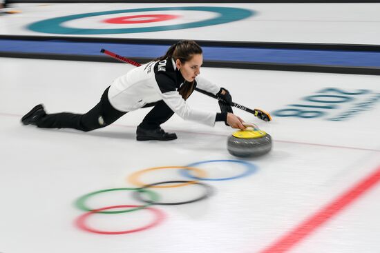 2018 Winter Olympics. Curling. Mixed doubles. US vs. Russia