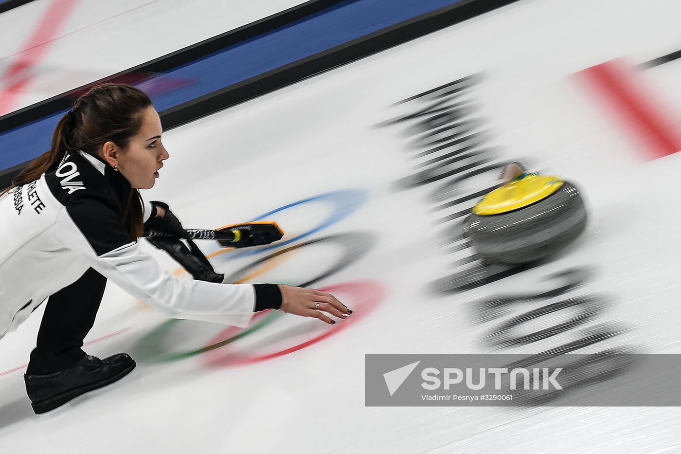 2018 Winter Olympics. Curling. Mixed doubles. US vs. Russia