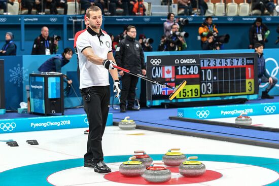 2018 Winter Olympics. Curling. Mixed doubles. US vs. Russia