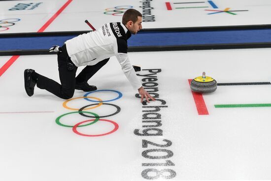 2018 Winter Olympics. Curling. Mixed doubles. US vs. Russia