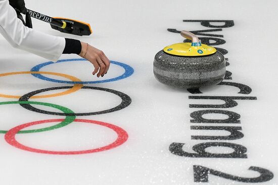 2018 Winter Olympics. Curling. Mixed doubles. US vs. Russia