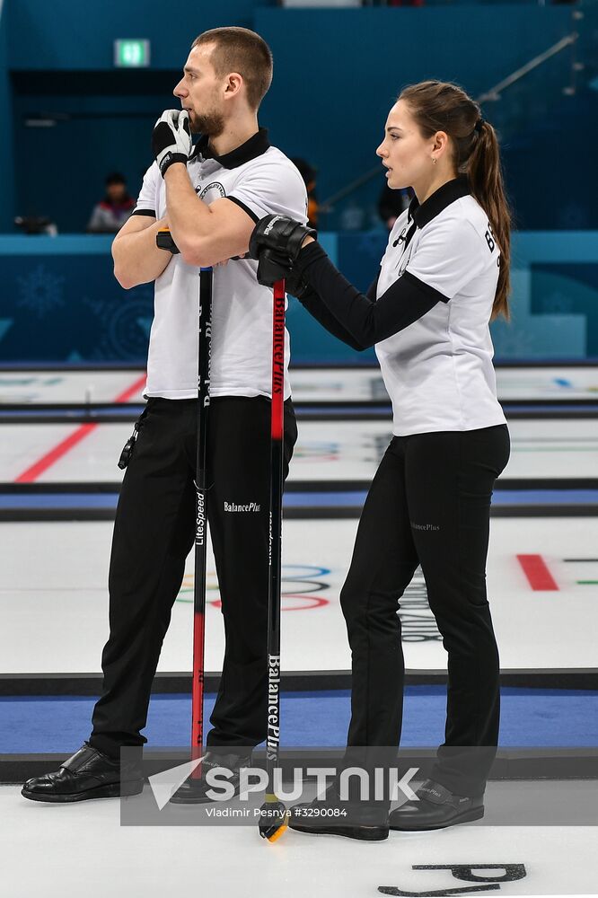 2018 Winter Olympics. Curling. Mixed doubles. US vs. Russia