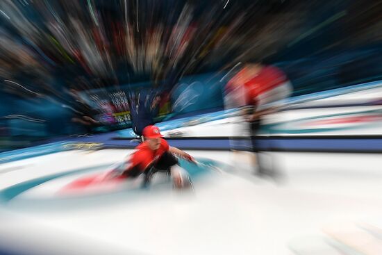 2018 Winter Olympics. Curling. Mixed doubles. US vs. Russia