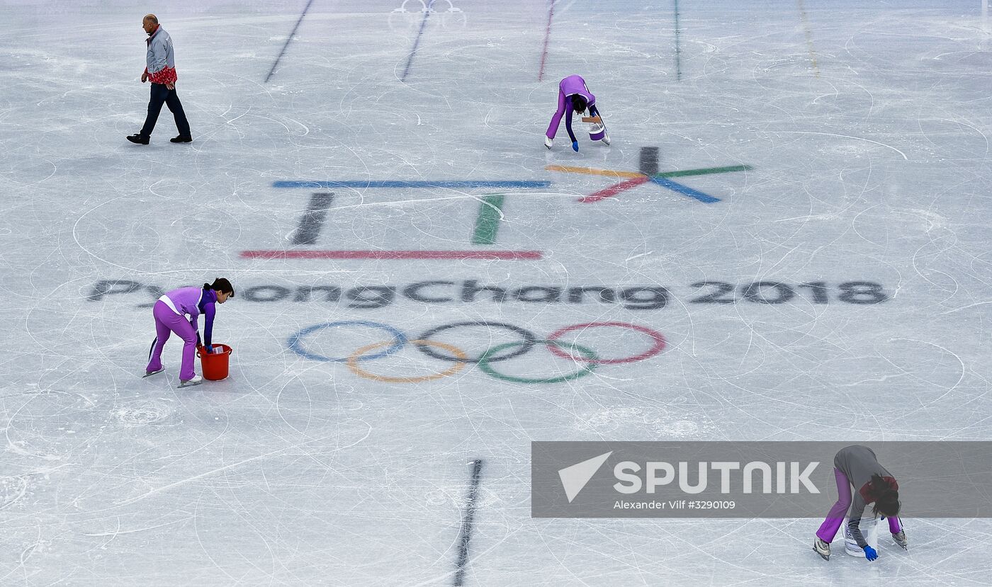 2018 Winter Olympics. Figure skating. Women. Training sessions